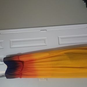 Bisou Bisou strapless maxi dress size 12